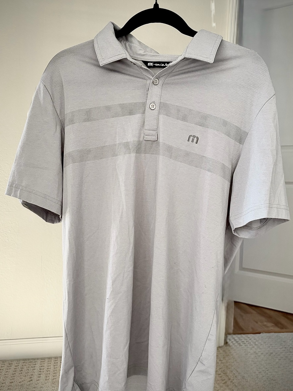 Travis Mathew Light Gray Men’s Polo